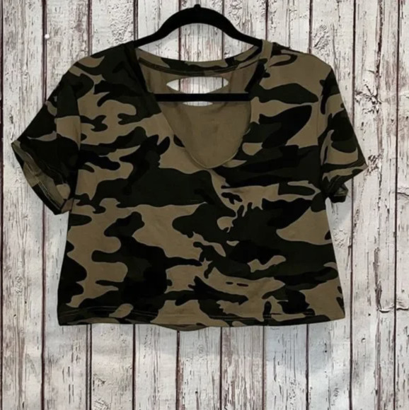 Camo Print Tops